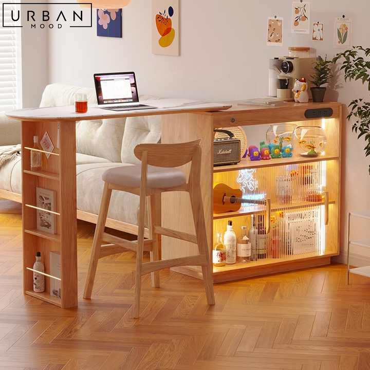 ALLURE Extendable Bar Table Cabinet