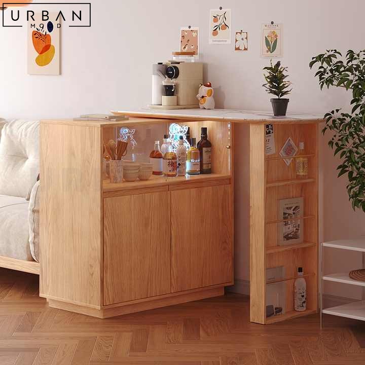 ALLURE Extendable Bar Table Cabinet