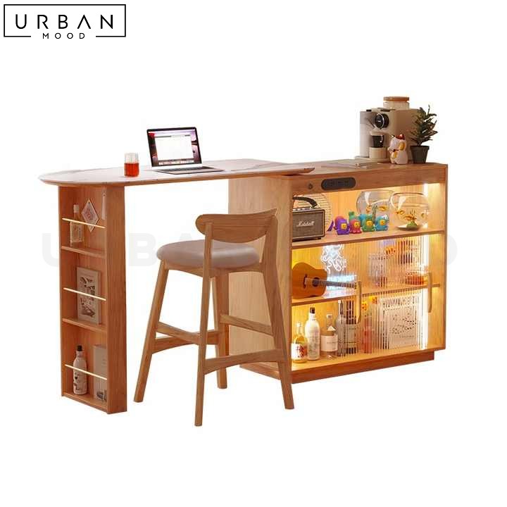 ALLURE Extendable Bar Table Cabinet