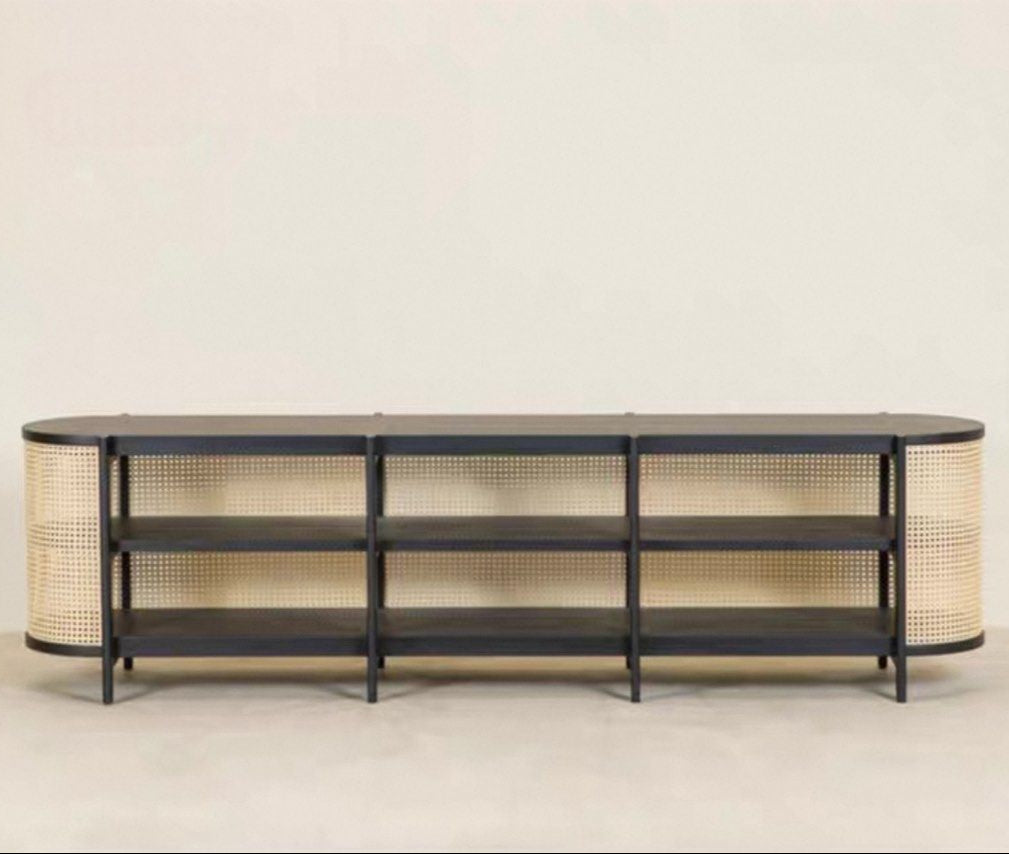 ALVANO Rustic Rattan Console - Urban Mood Singapore