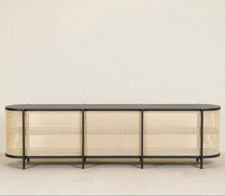 ALVANO Rustic Rattan Console - Urban Mood Singapore
