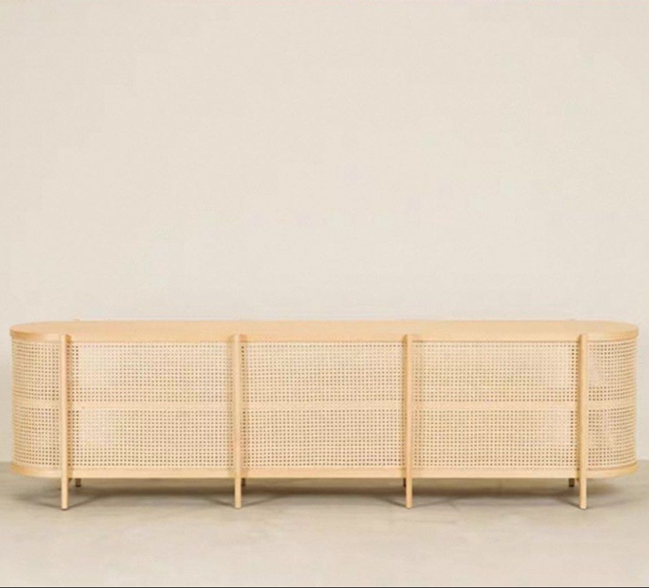 ALVANO Rustic Rattan Console - Urban Mood Singapore