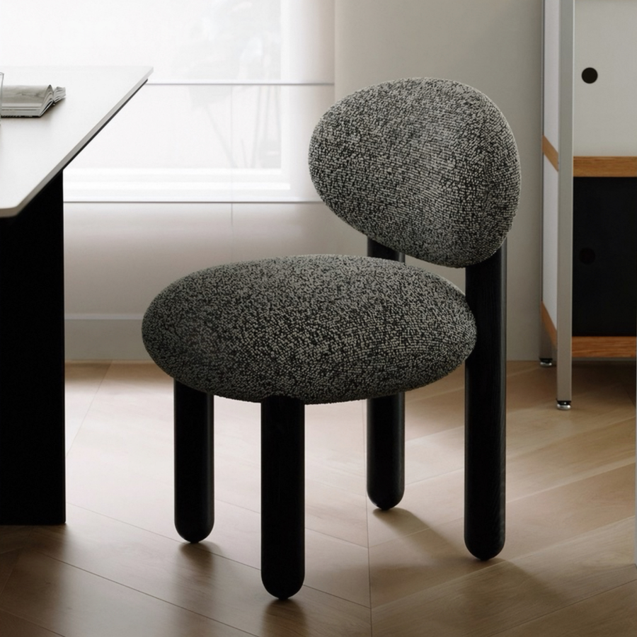 ALVO Modern Boucle Dining Chair - Urban Mood Singapore