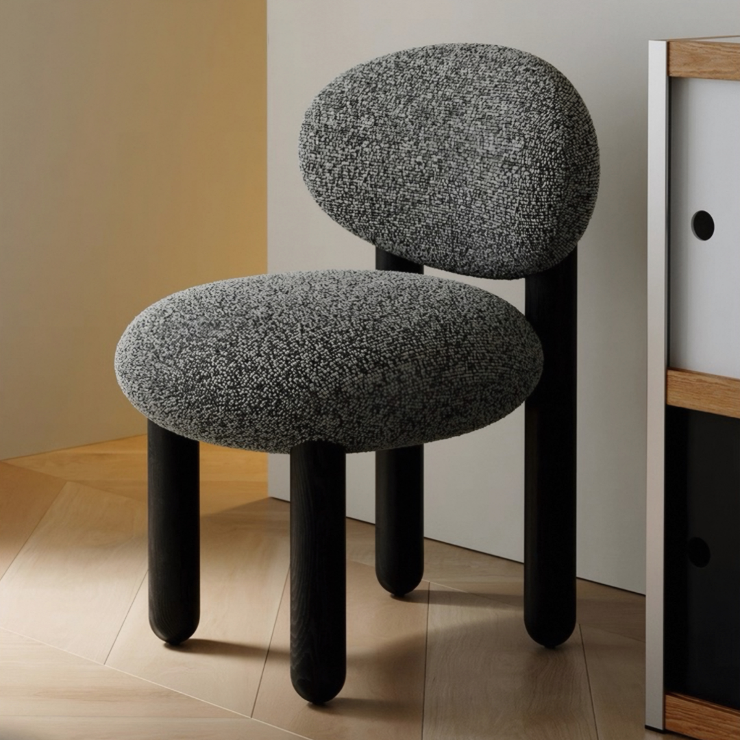 ALVO Modern Boucle Dining Chair - Urban Mood Singapore