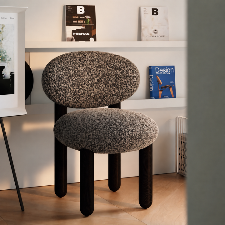 ALVO Modern Boucle Dining Chair - Urban Mood Singapore