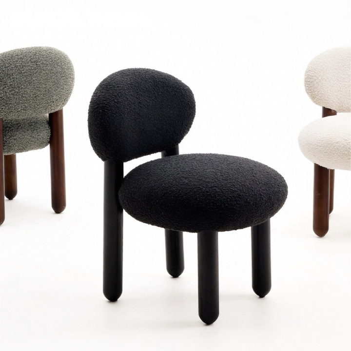 ALVO Modern Boucle Dining Chair - Urban Mood Singapore