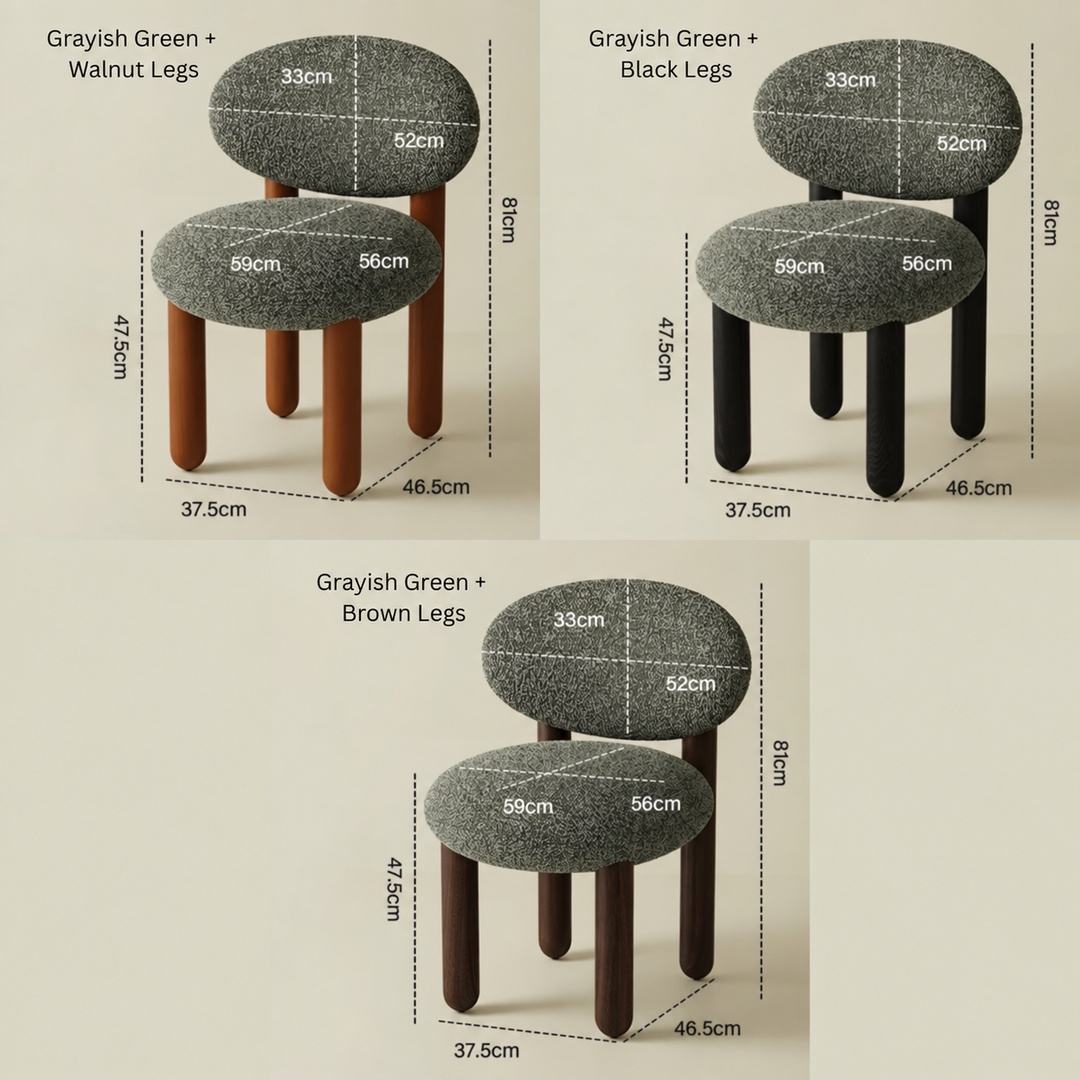ALVO Modern Boucle Dining Chair - Urban Mood Singapore