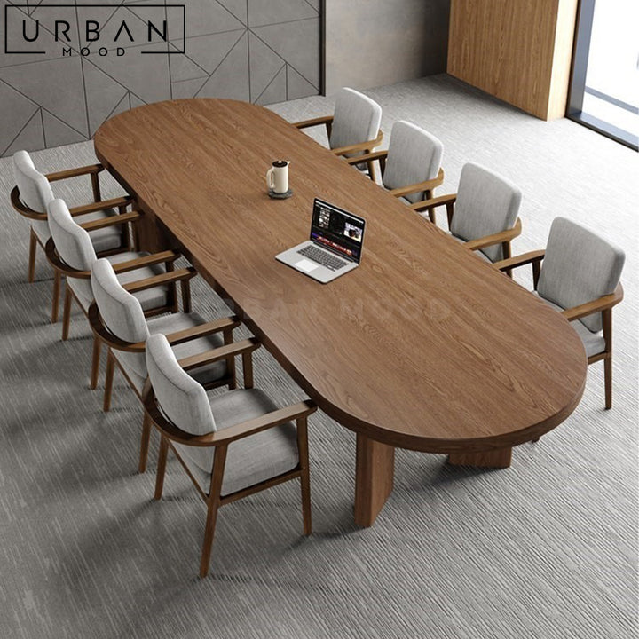 ALYSIA Modern Solid Wood Dining Table