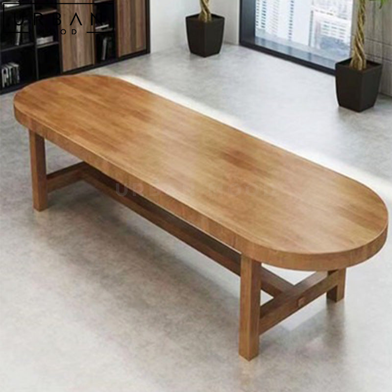 ALYSIA Modern Solid Wood Dining Table