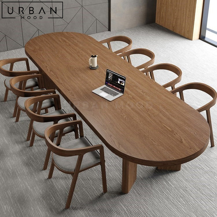 ALYSIA Modern Solid Wood Dining Table