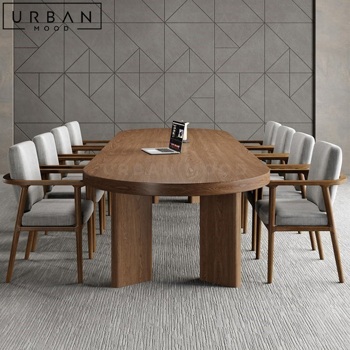 ALYSIA Modern Solid Wood Dining Table