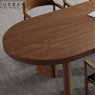 ALYSIA Modern Solid Wood Dining Table