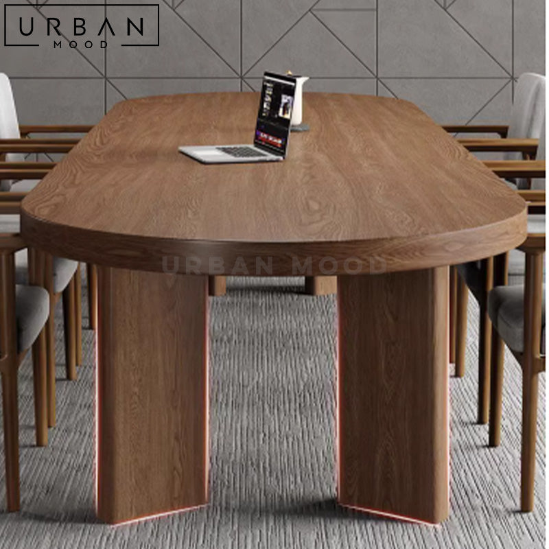 ALYSIA Modern Solid Wood Dining Table