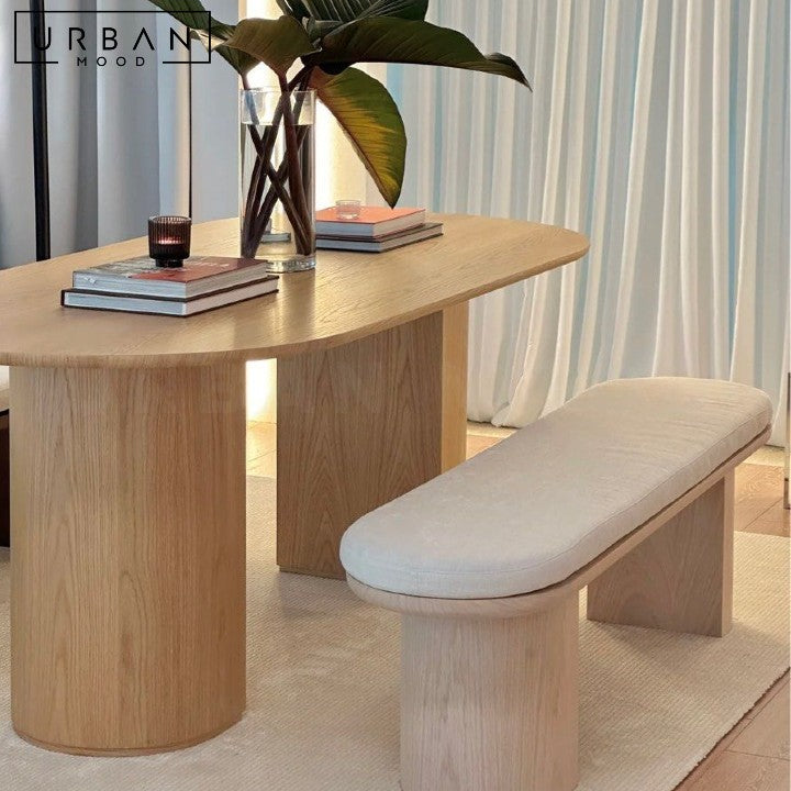 BETA Modern Solid Wood Dining Bench