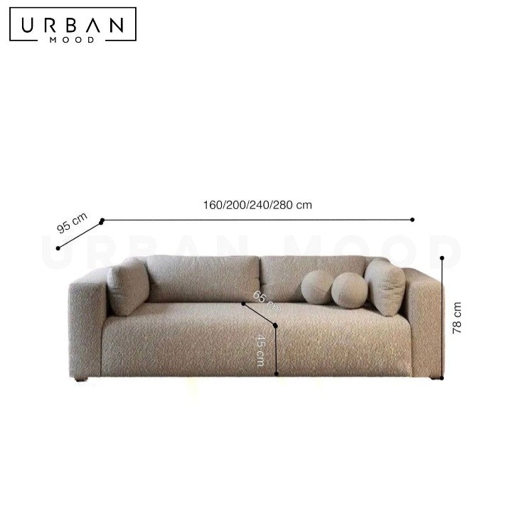 GOLD Modern Boucle Sofa