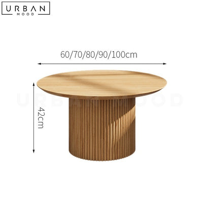 AMBA Japandi Solid Wood Coffee Table