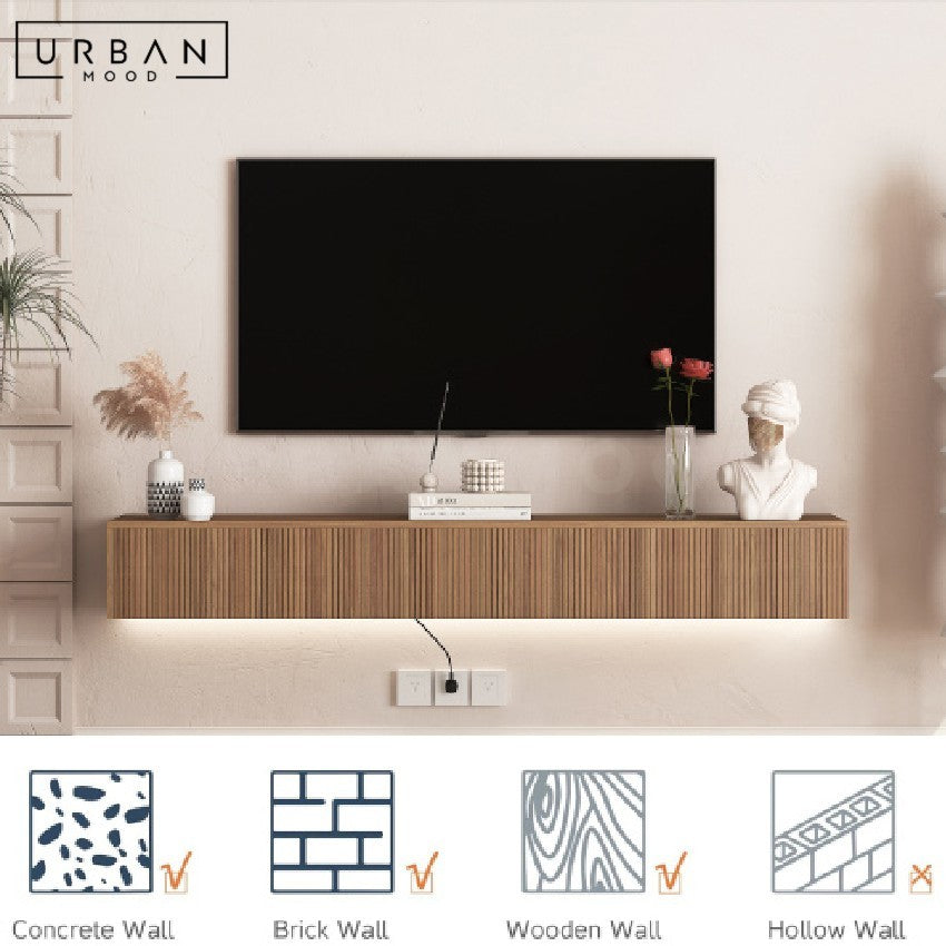 AMBRA Modern Floating TV Console