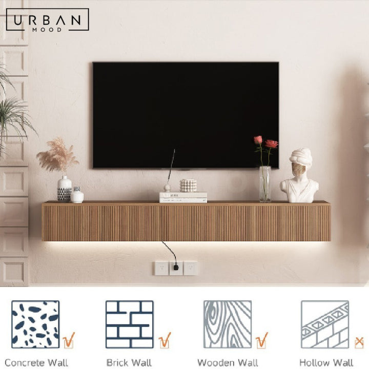 AMBRA Modern Floating TV Console