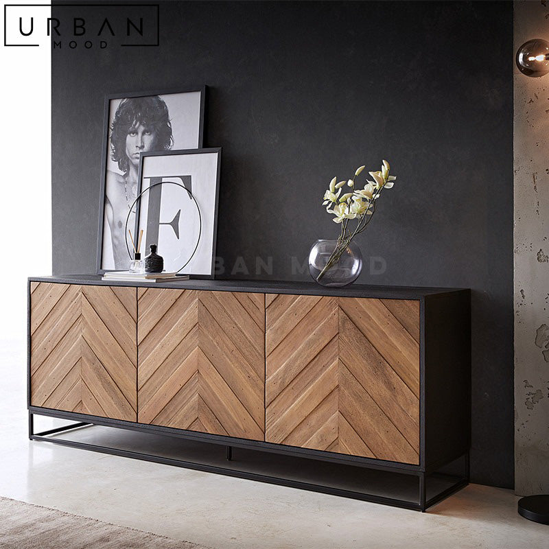 AMBROS Modern Chevron Sideboard