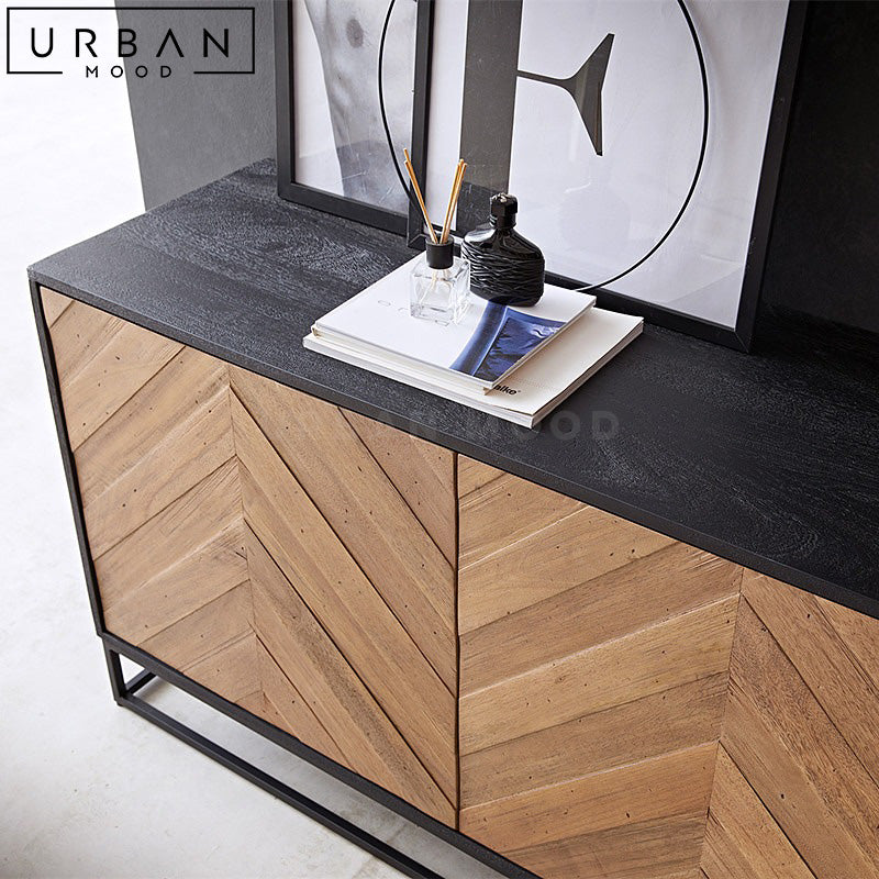 AMBROS Modern Chevron Sideboard