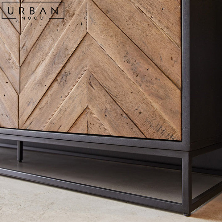 AMBROS Modern Chevron Sideboard