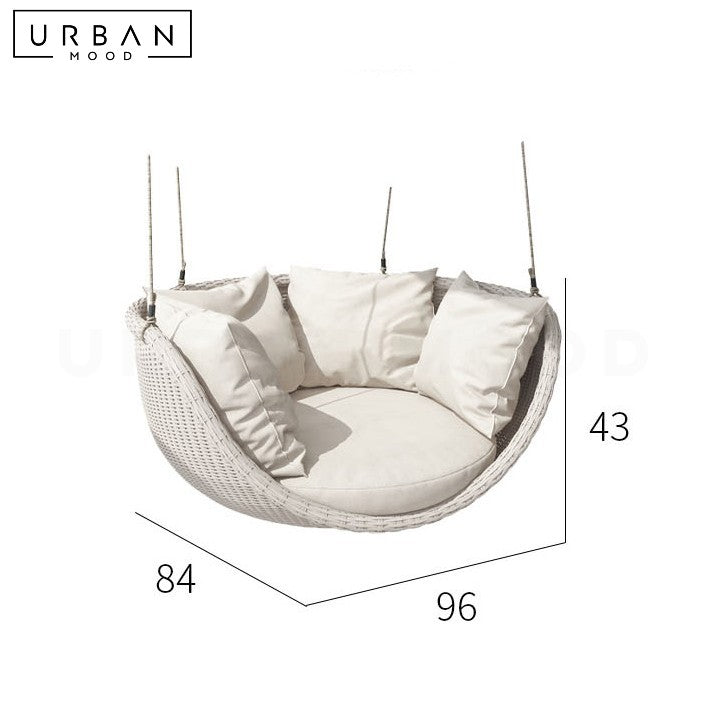 AMINE Modern Rattan Swing Chair