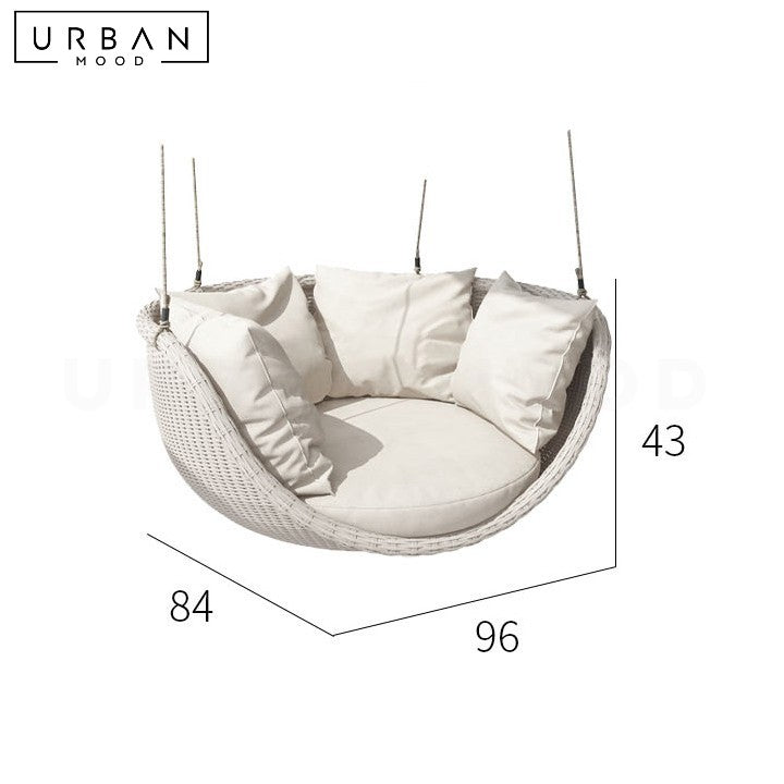 AMINE Modern Rattan Swing Chair