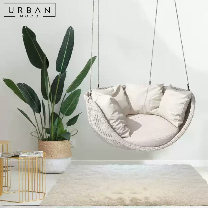 AMINE Modern Rattan Swing Chair