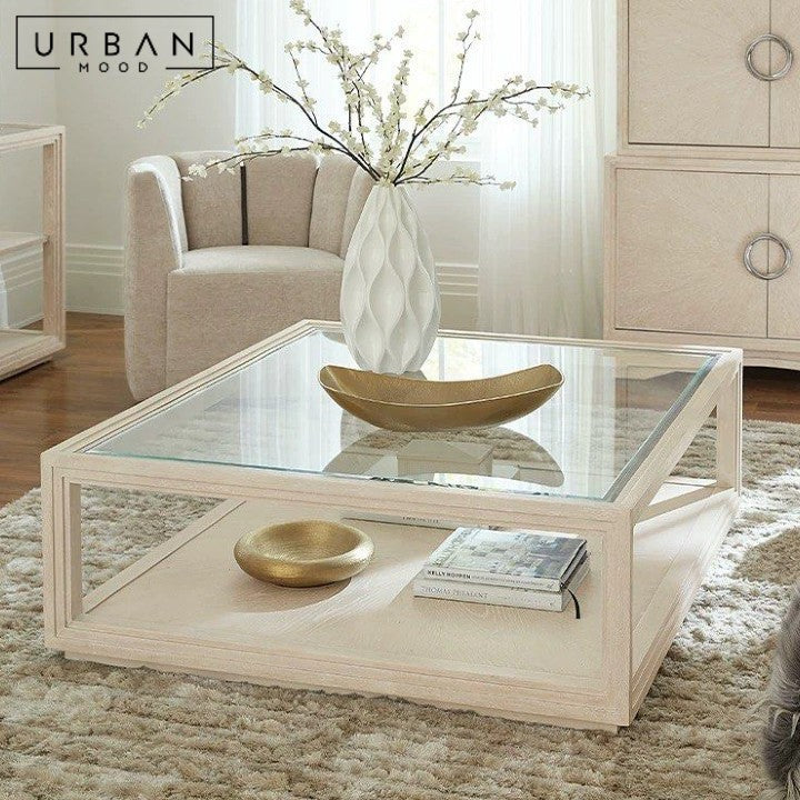 AMEN Rustic Solid Wood Coffee Table