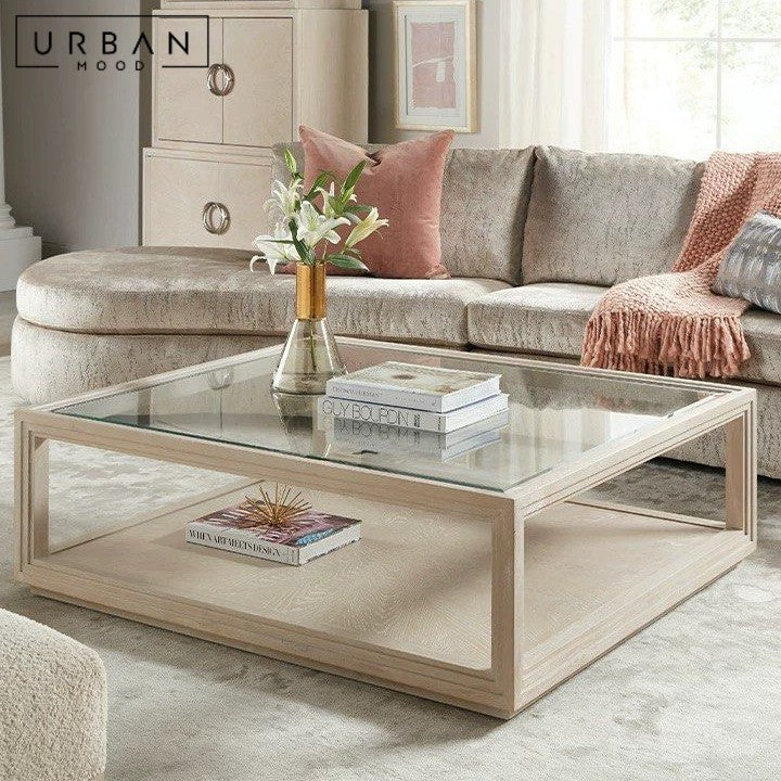 AMEN Rustic Solid Wood Coffee Table
