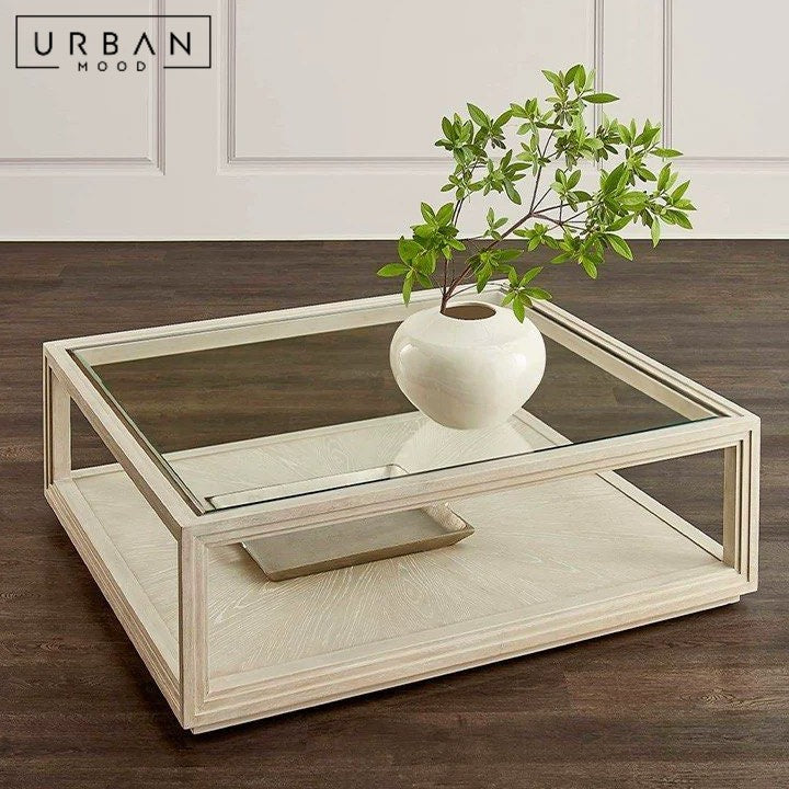 AMEN Rustic Solid Wood Coffee Table