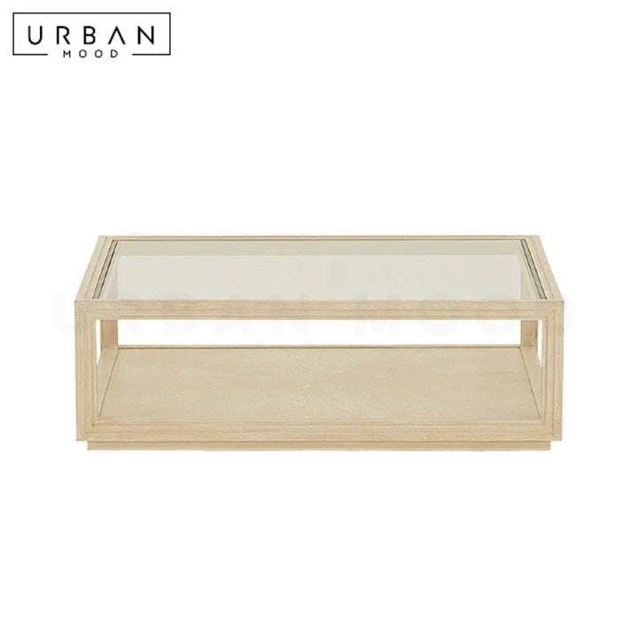 AMEN Rustic Solid Wood Coffee Table
