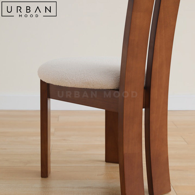 ANABE Mid Century Solid Wood Dining Chair