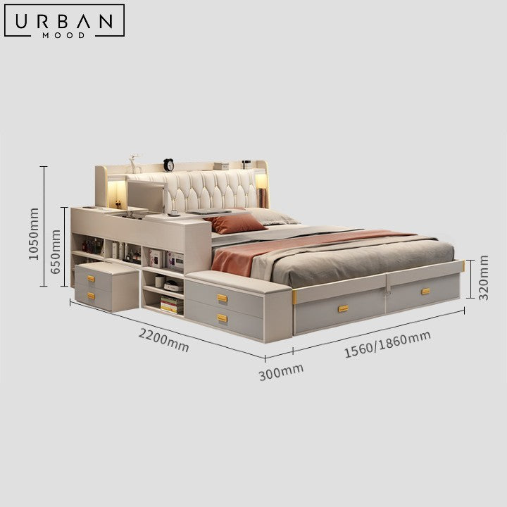 ANAYA Modern Storage Bedframe