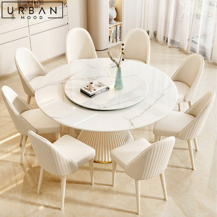 ANDRA Modern Sintered Stone Round Dining Table