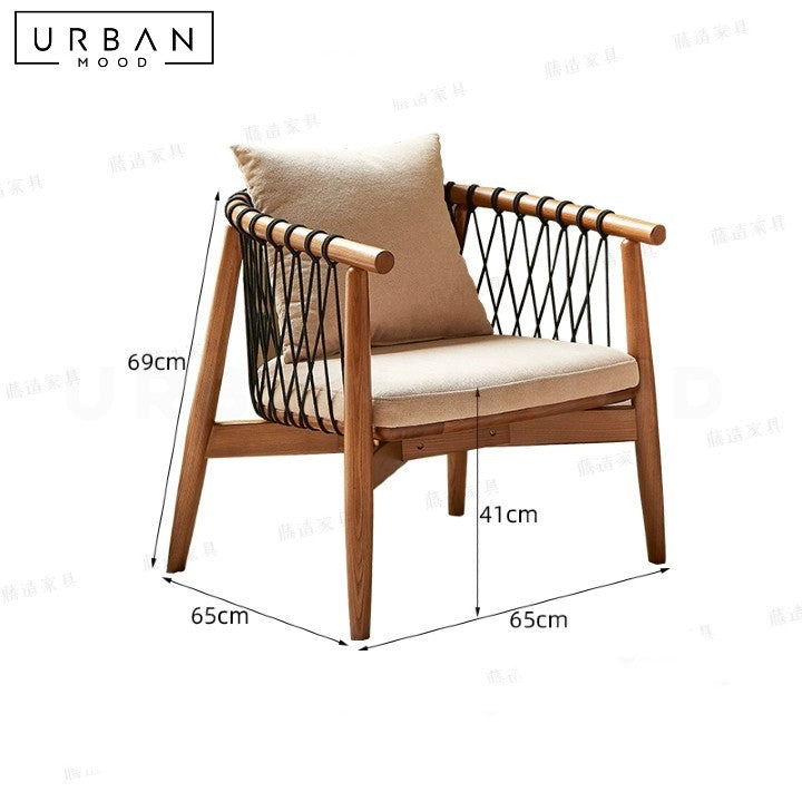 ANDRADE Modern Solid Wood Leisure Chair