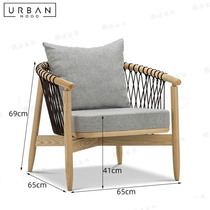 ANDRADE Modern Solid Wood Leisure Chair