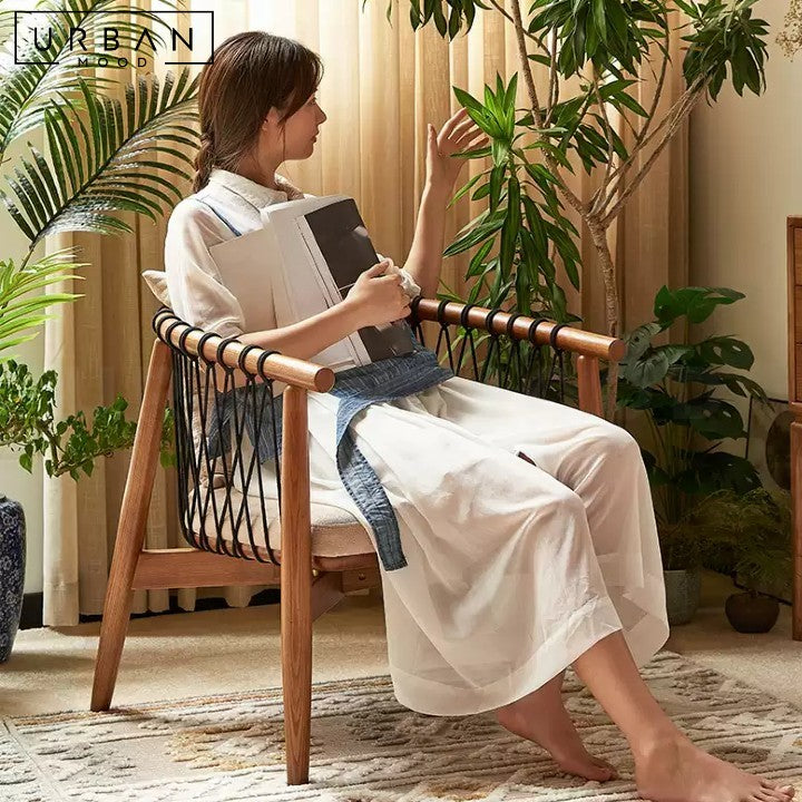 ANDRADE Modern Solid Wood Leisure Chair