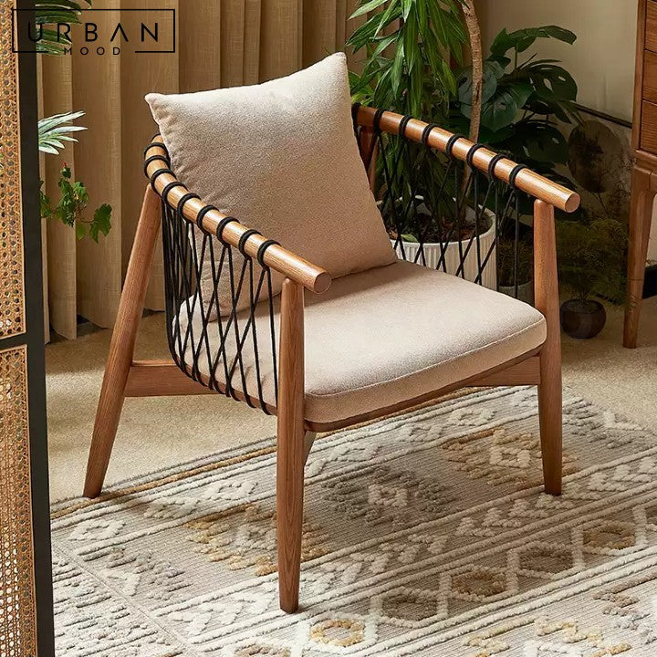 ANDRADE Modern Solid Wood Leisure Chair