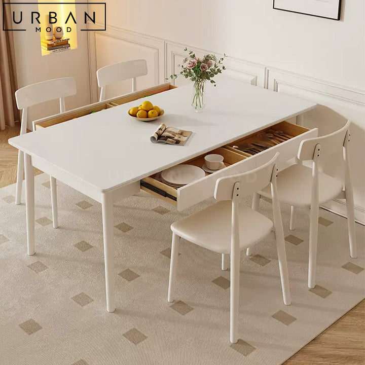 ANELE Modern Sintered Stone Dining Table