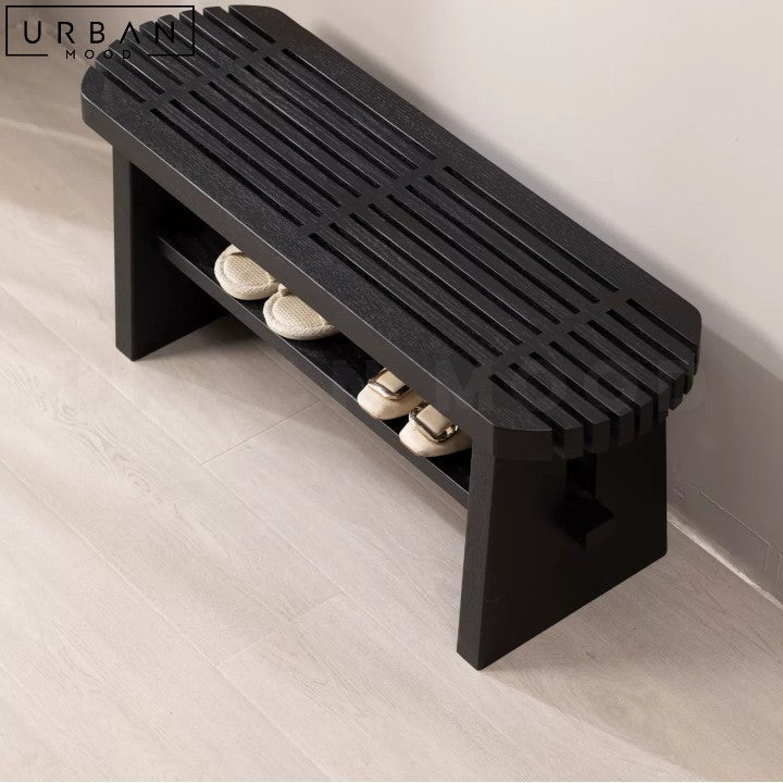 ANGELIKA Modern Solid Wood Bench