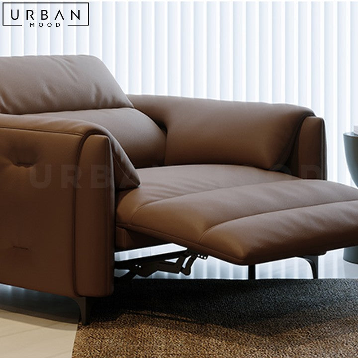 ANJA Modern Leather Recliner Sofa