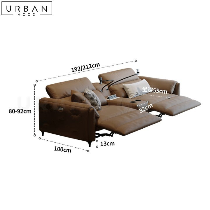 ANJA Modern Leather Recliner Sofa