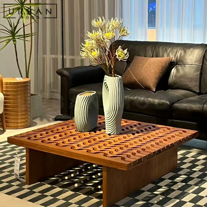 ANNELIES Modern Solid Wood Coffee Table