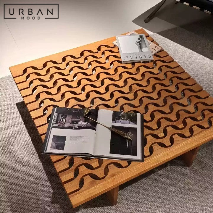ANNELIES Modern Solid Wood Coffee Table