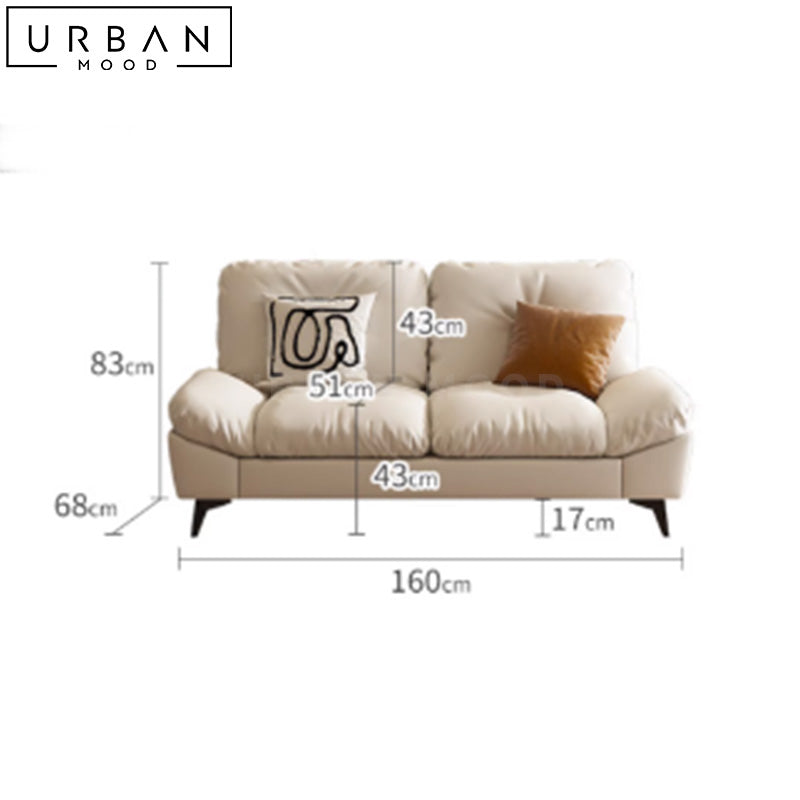 ANTHN Modern Leathaire Sofa