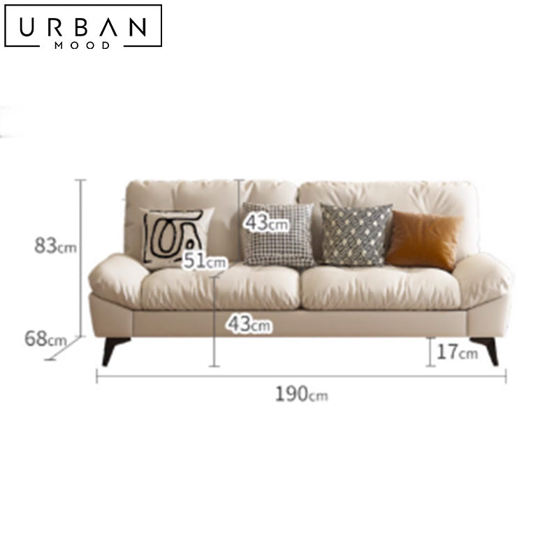 ANTHN Modern Leathaire Sofa