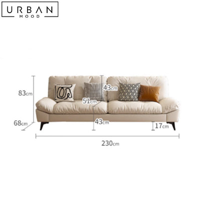 ANTHN Modern Leathaire Sofa