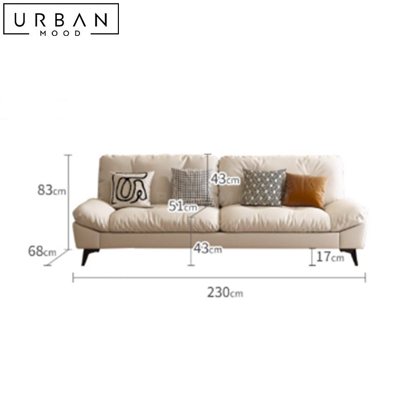 ANTHN Modern Leathaire Sofa