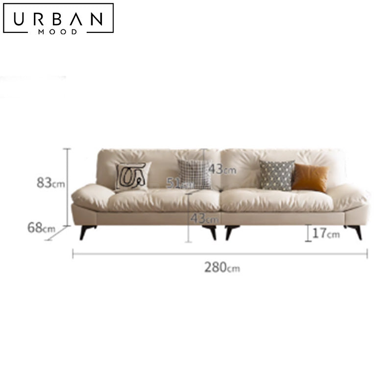 ANTHN Modern Leathaire Sofa